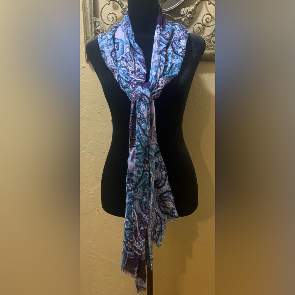 Chico’s Multi Color Paisley Scarf